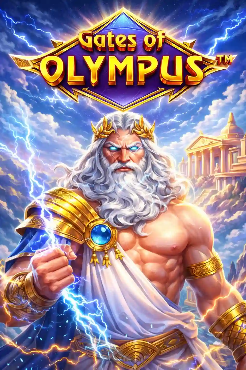 Gates of Olympus slot with Zeus and lightning